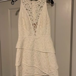 NWT BCBG size 8 white lace dress